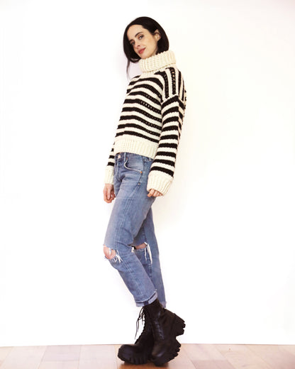 Crochet All Day Stripe Sweater Kit x Krysten Ritter