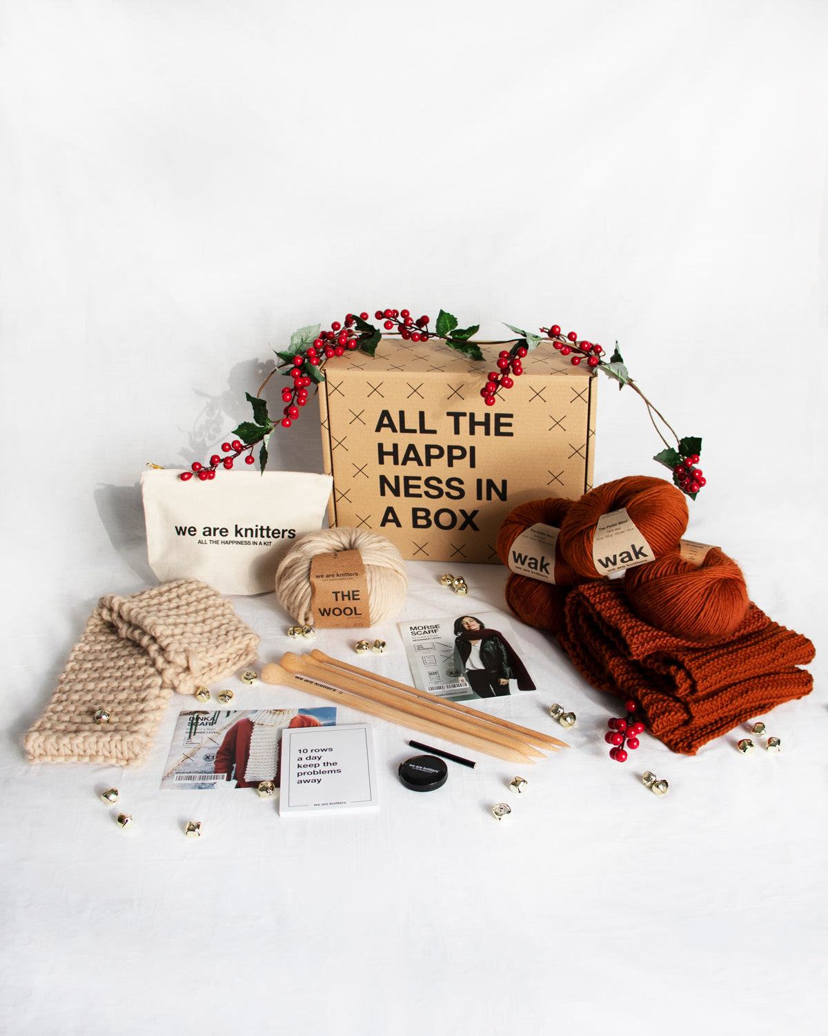 WAK Knitting Starter Kit Box - Holiday Edition